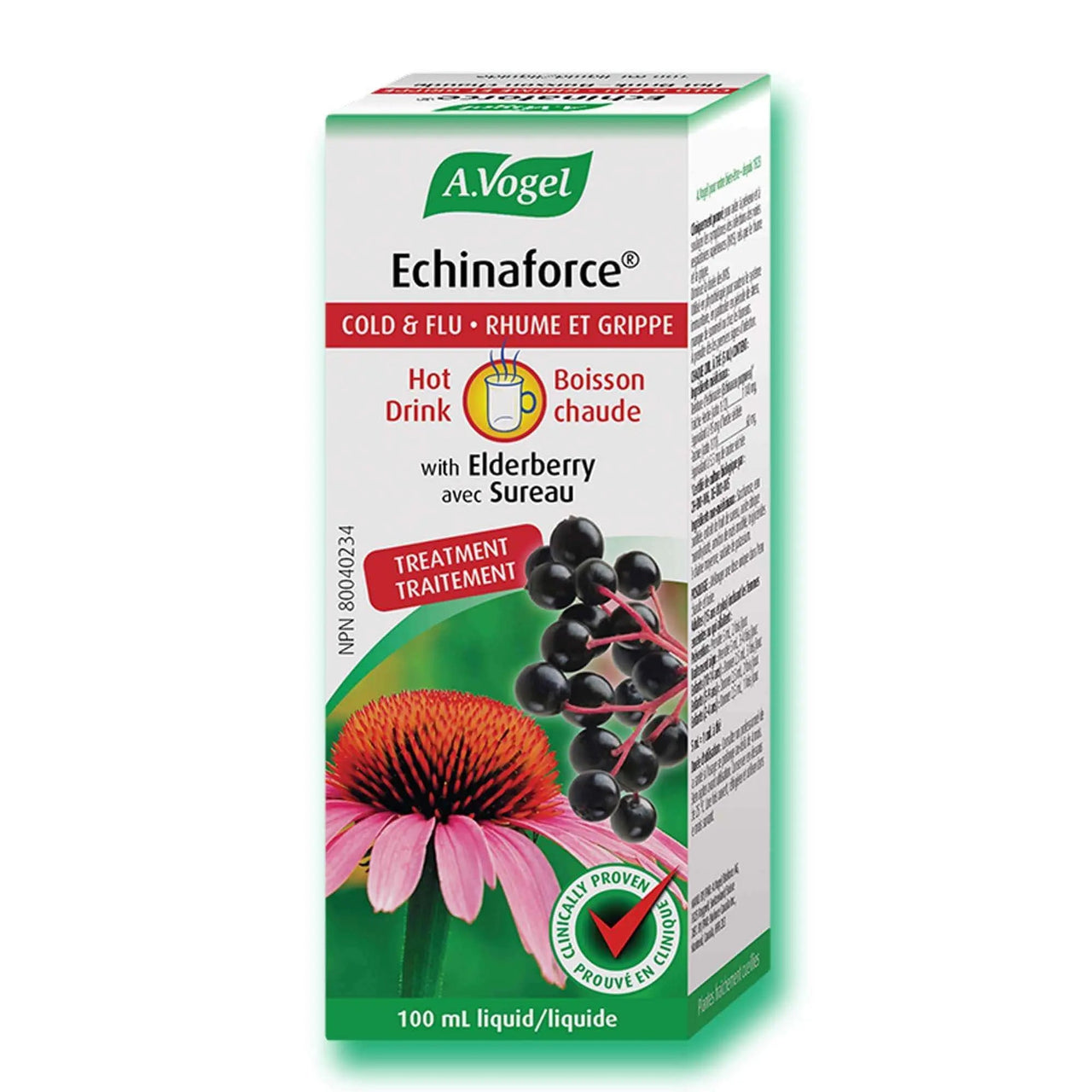 A. Vogel Echinaforce Extra Hot Drink with Elderberry 100 mL - Nutrition Plus