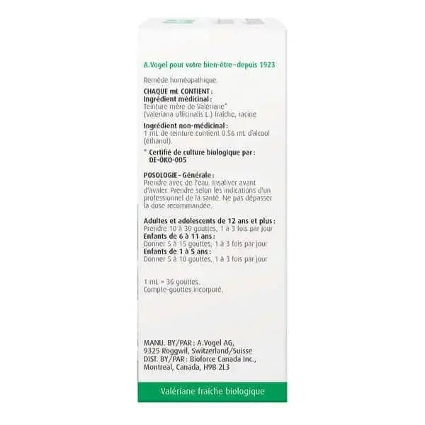 A. Vogel Fresh Organic Valerian Root Extract 50 mL - Nutrition Plus