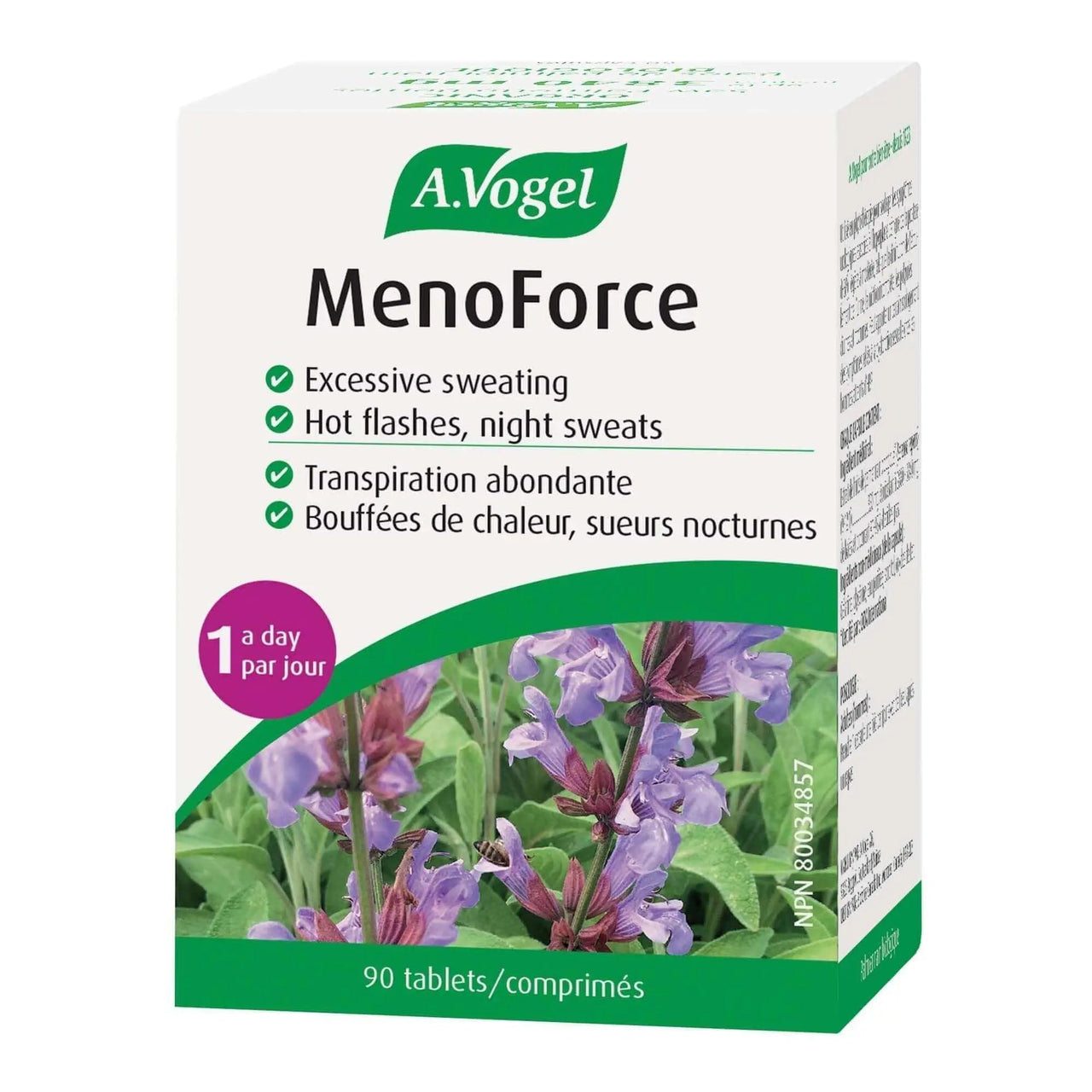 A. Vogel MenoForce Menopause Supplement For Hot Flashes 90 Tablets - Nutrition Plus