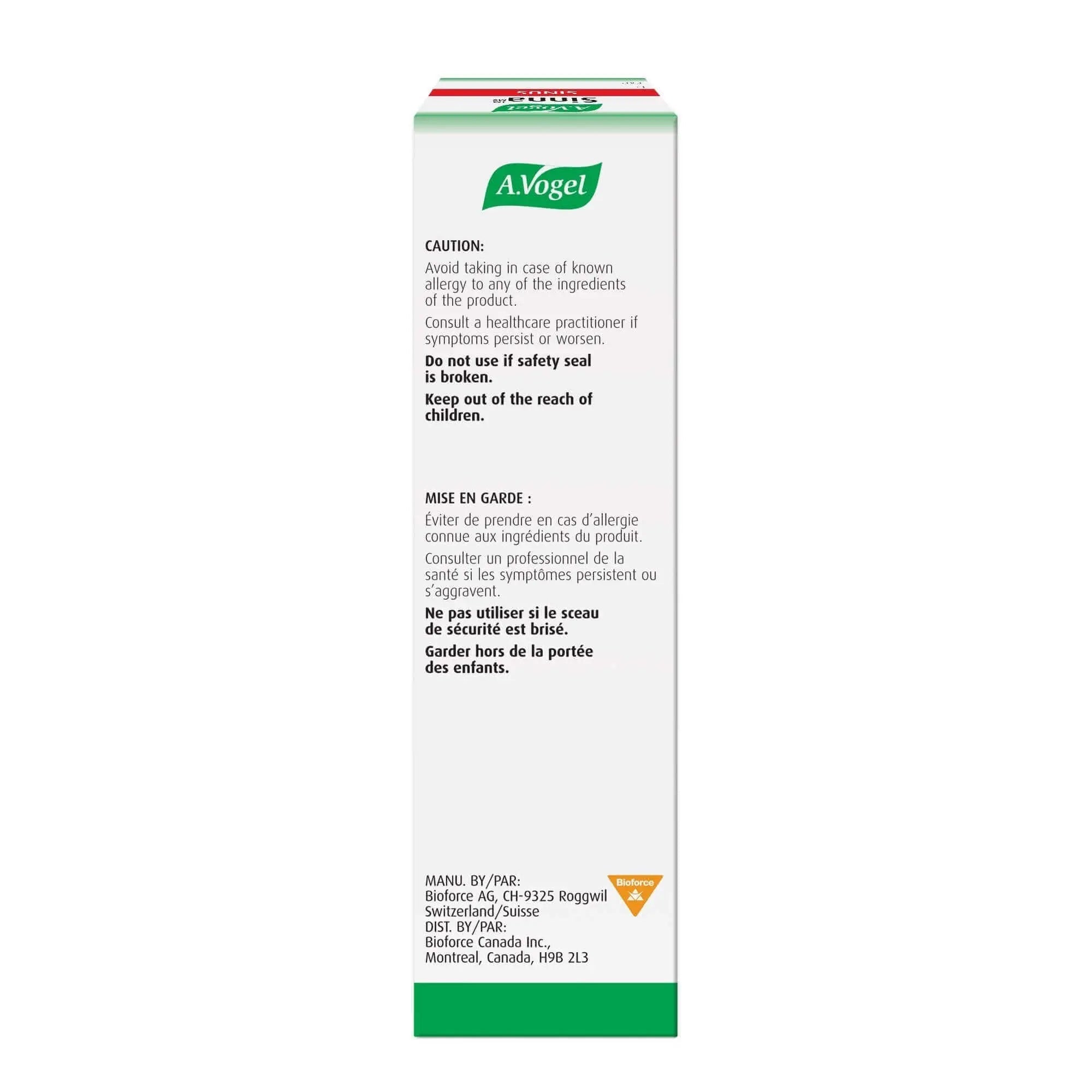 A Vogel Sinna Nasal Spray For Sinus Congestion and Blocked Nose 20mL - Nutrition Plus