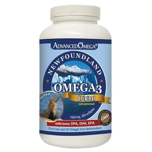 Advanced Omega Newfoundland Omega-3 Family 1000mg 300 Softgels (Seal Oil) - Nutrition Plus