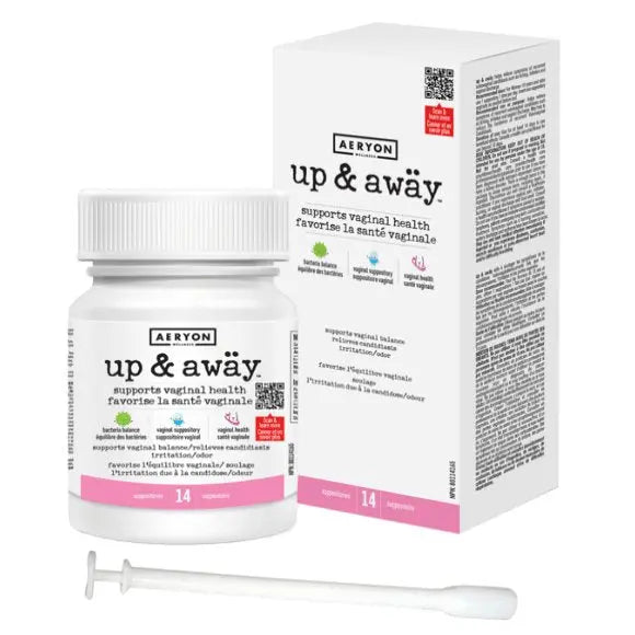 Aeryon UP AND AWÄY 14 Vaginal Suppositories with Applicator - Nutrition Plus