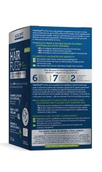 AGEOFF® HairFuel™, 30 Softgel, Hair Loss Treatment for Men and Women - Nutrition Plus