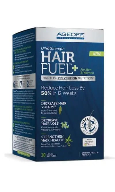 AGEOFF® HairFuel™, 30 Softgel, Hair Loss Treatment for Men and Women - Nutrition Plus