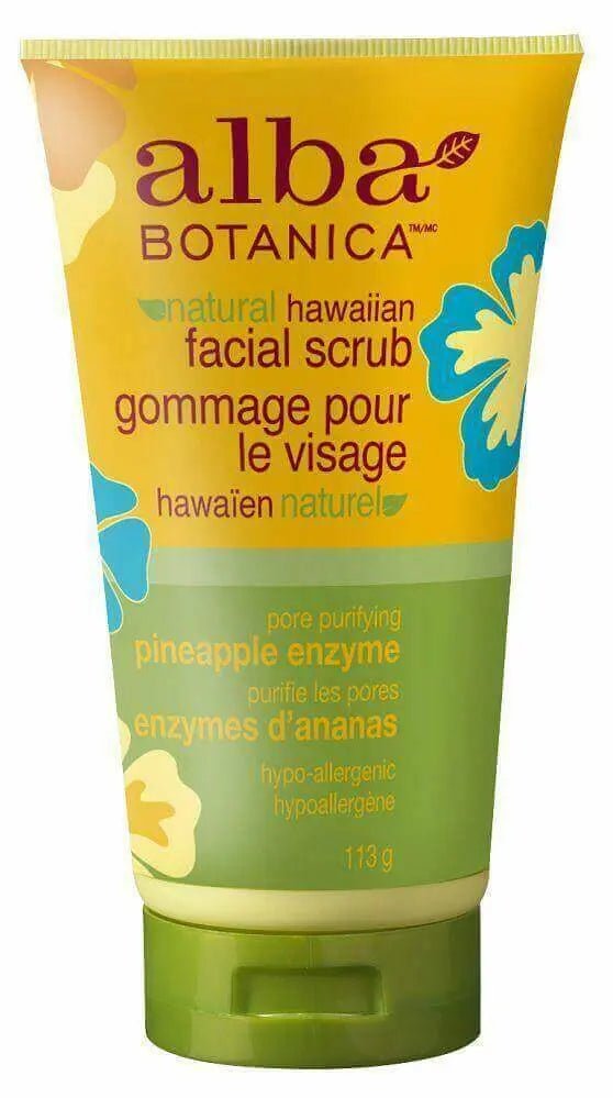 Alba Botanica Hawaiian Pineapple Enzyme Facial Scrub 113 grams - Nutrition Plus