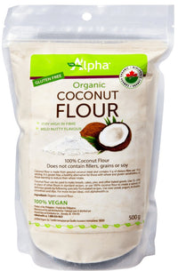 Thumbnail for Alpha Health Organic Coconut Flour 500 Grams - Nutrition Plus