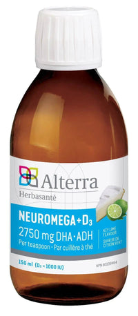 Thumbnail for Alterra Neuromega + D3 - Key Lime 150 mL - Nutrition Plus