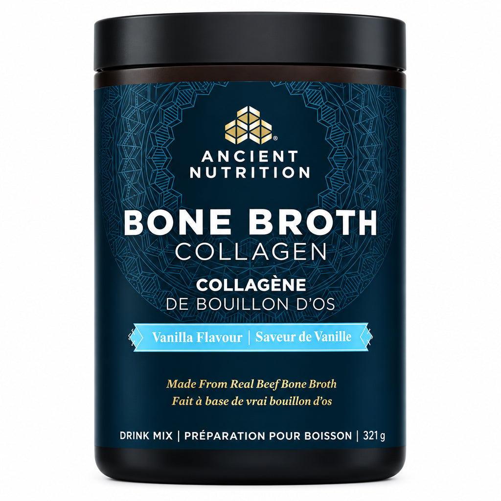 Ancient Nutrition Bone Broth Collagen 321g Powder - Vanilla Flavour - Nutrition Plus