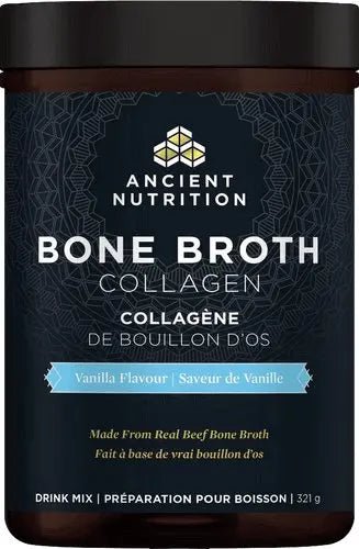 Ancient Nutrition Bone Broth Collagen 321g Powder - Vanilla Flavour - Nutrition Plus
