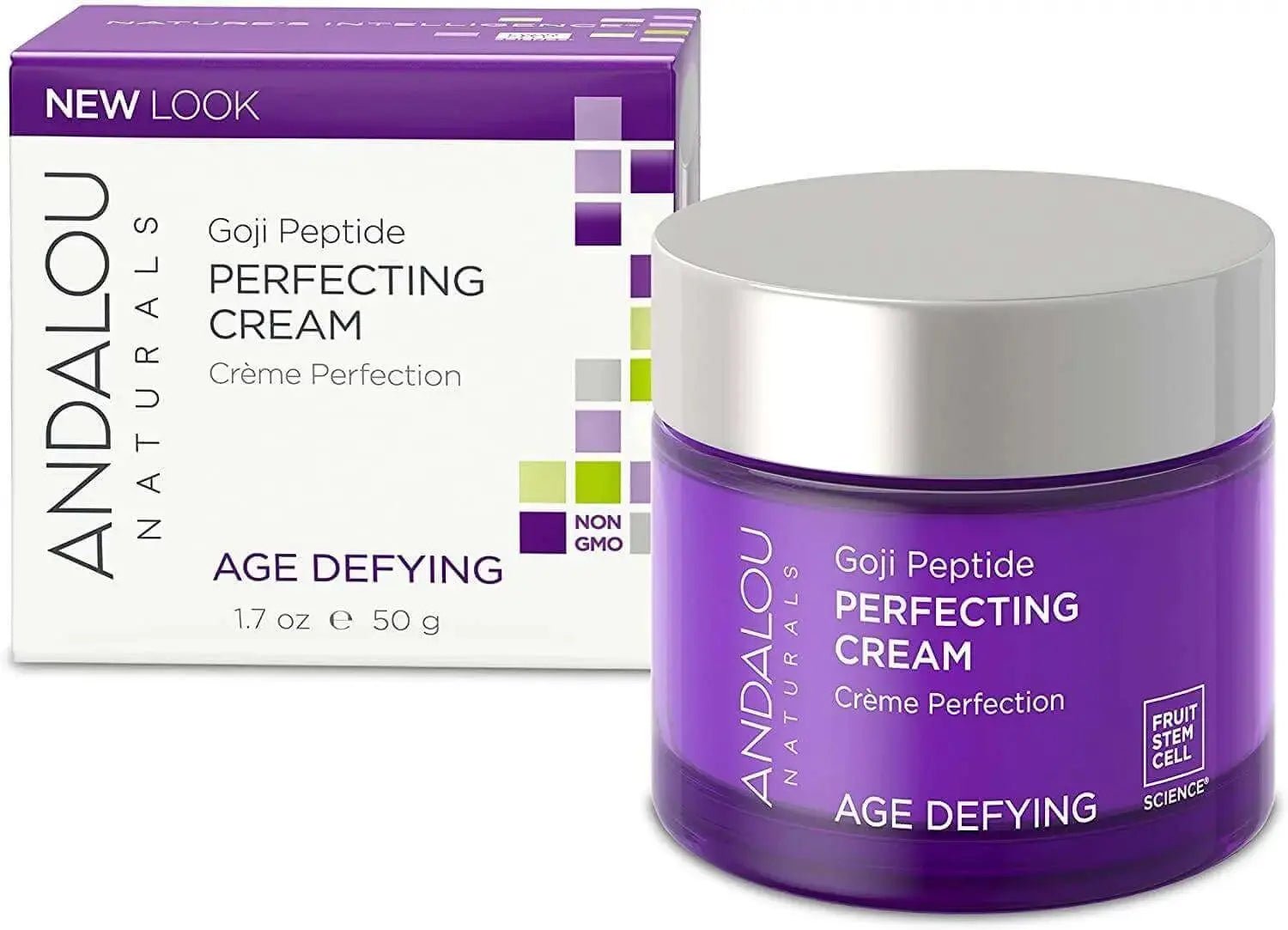 Andalou Perfecting Cream, Goji Peptide, Age Defying, 50 ml - Nutrition Plus