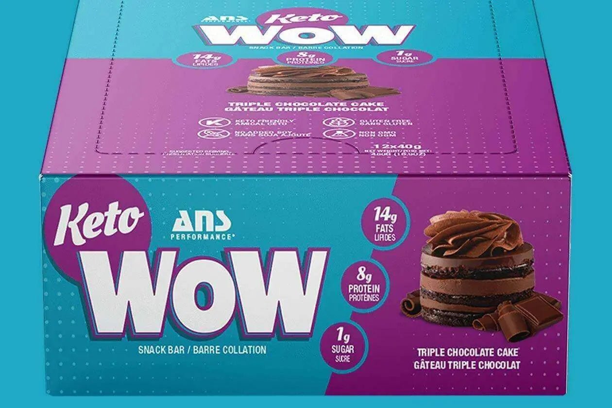 ANS Keto WOW Protein Bar Triple Chocolate 40 Grams - Nutrition Plus