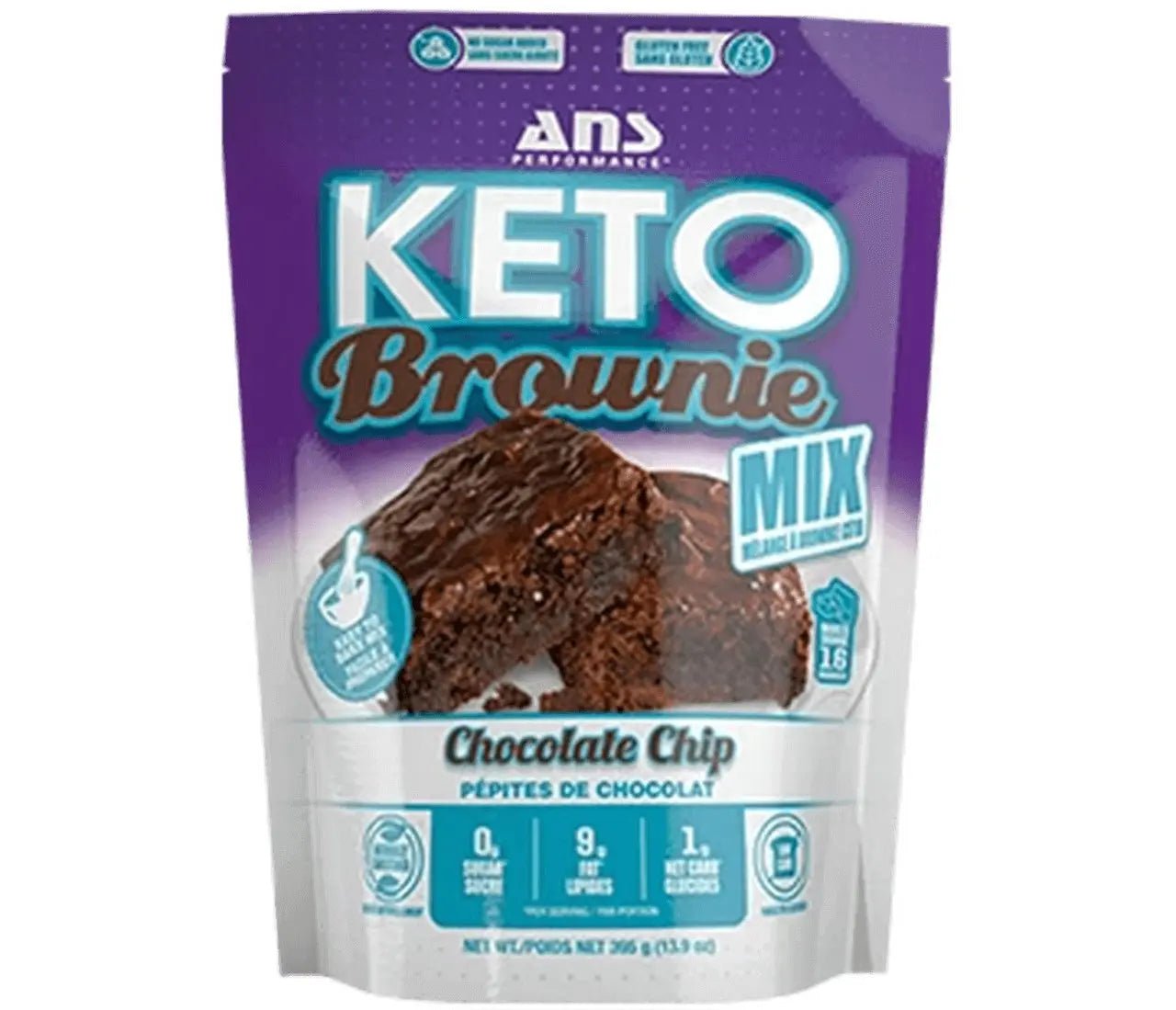 ANS Performance Keto Brownie Mix 395 Grams - Nutrition Plus