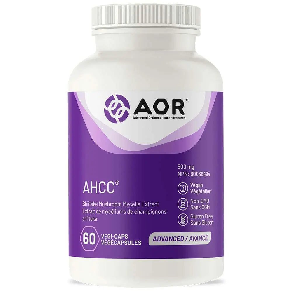 AOR AHCC 500 mg 60 Vegi Capsules - Nutrition Plus