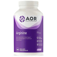 Thumbnail for AOR Arginine 600 mg 180 Vegi Capsules - Nutrition Plus