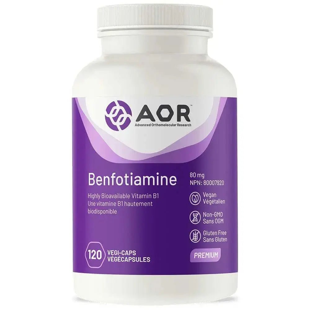 AOR Benfotiamine 120 Vegi Capsules - Nutrition Plus