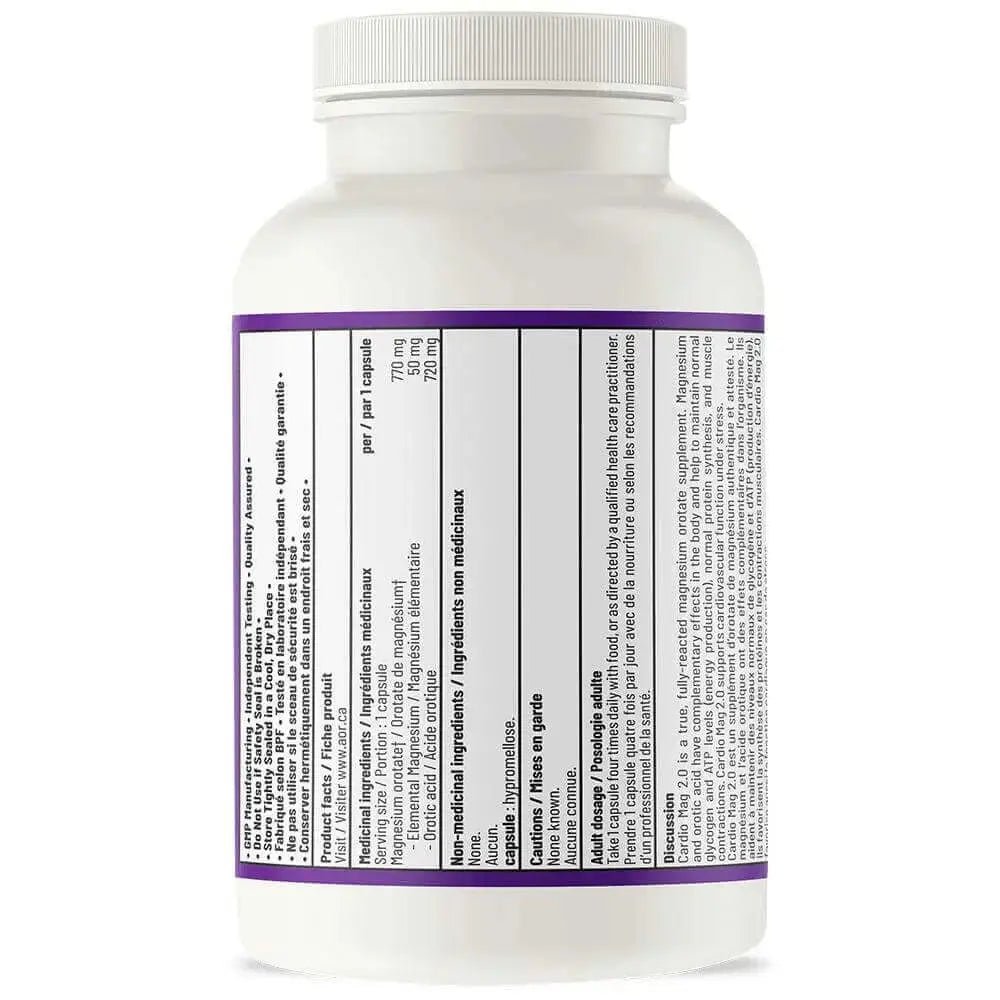 AOR Cardio MAG 2.0 120 Vegi Capsules - Nutrition Plus