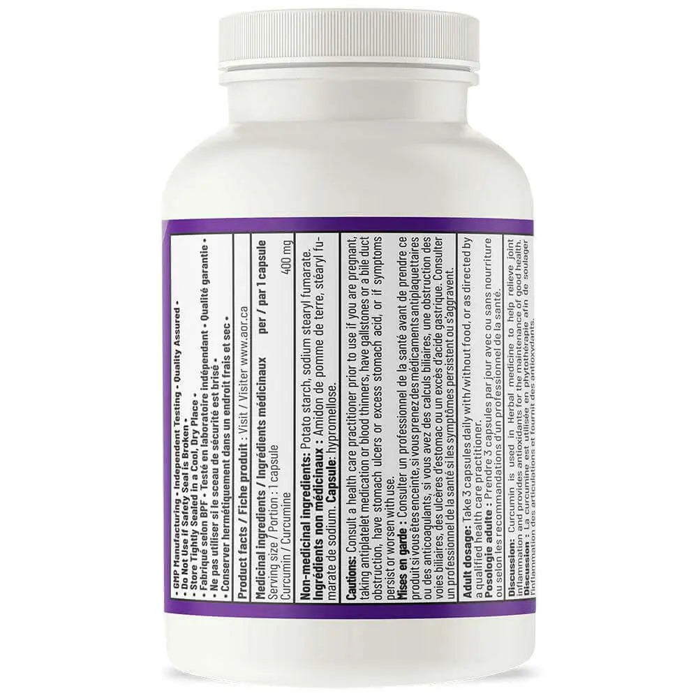 AOR Curcumin-95 90 Vegi Capsules - Nutrition Plus