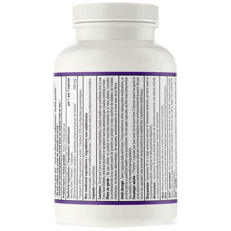 AOR Gymnema-75 150 Veg Capsules - Nutrition Plus