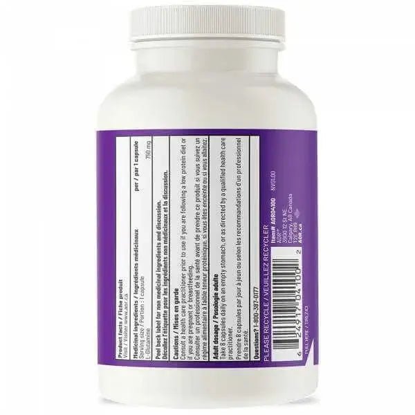 AOR L-Glutamine 750 mg 120 Vegi Capsules - Nutrition Plus