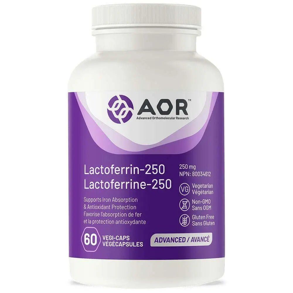 AOR Lactoferrin-250 60 Vegi Capsules - Nutrition Plus