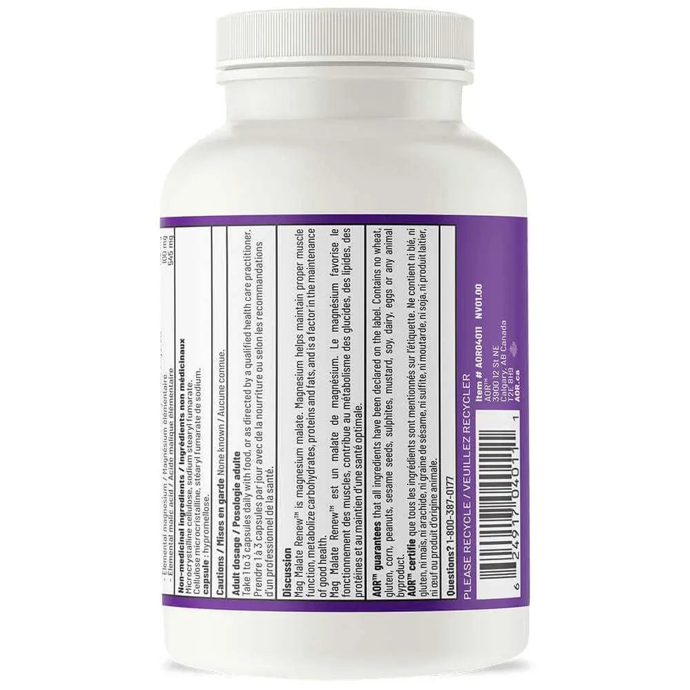 AOR Mag Malate Renew™ - Nutrition Plus