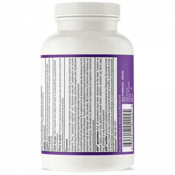 AOR Magnesium Potassium Aspartates 120 Vegi Capsules - Nutrition Plus