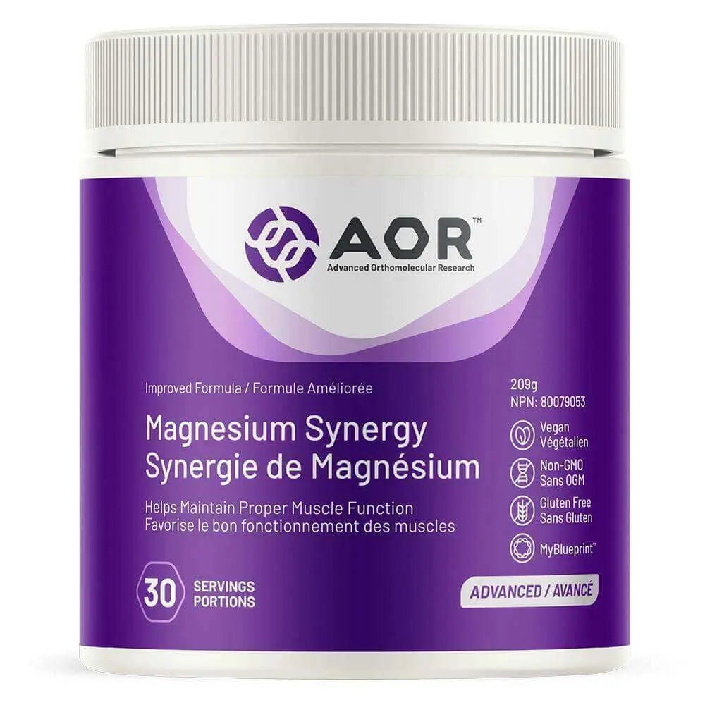 AOR - Magnesium Synergy 209 Grams, 30 Servings - Nutrition Plus