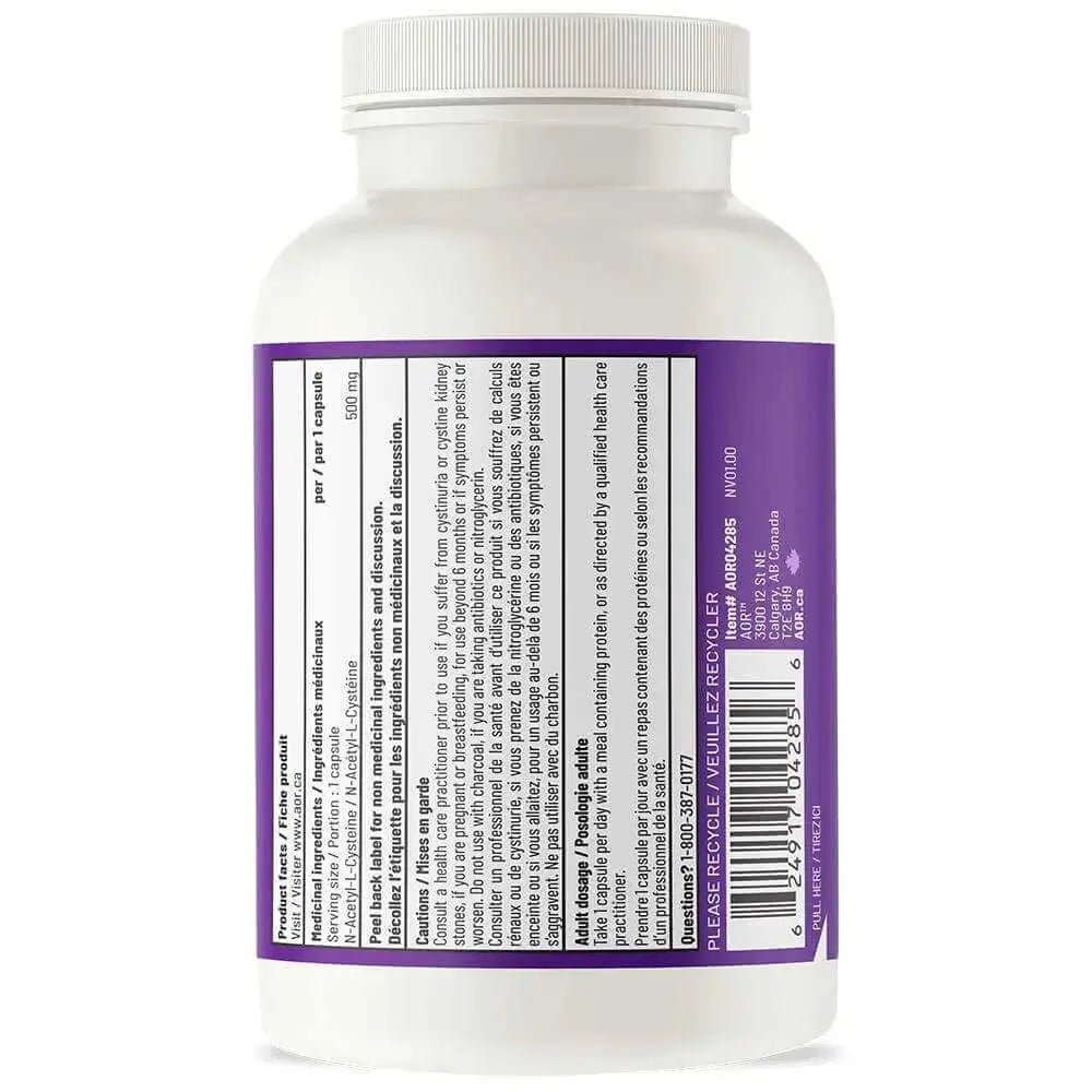 AOR N-A-C 500 mg Veg Capsules - Nutrition Plus