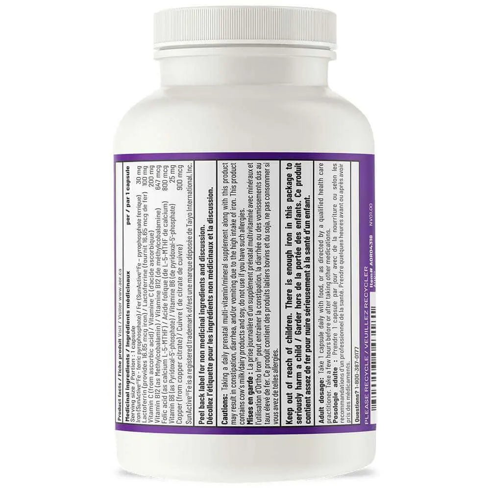 AOR Ortho Iron 60 Vegi Capsules - Nutrition Plus