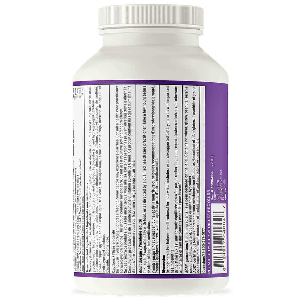 AOR Ortho Minerals 210 Vegi Capsules - Nutrition Plus