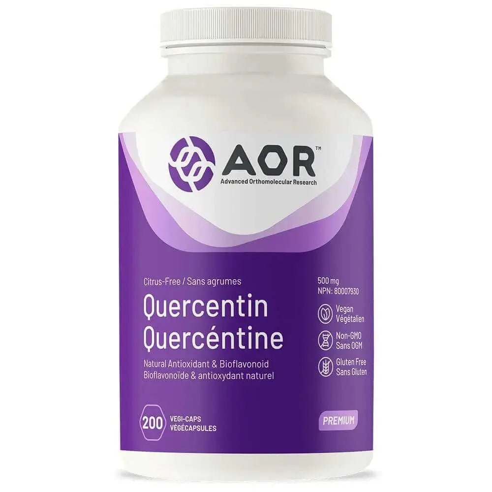 AOR Quercetin 500 mg 200 Vegi Capsules - Nutrition Plus