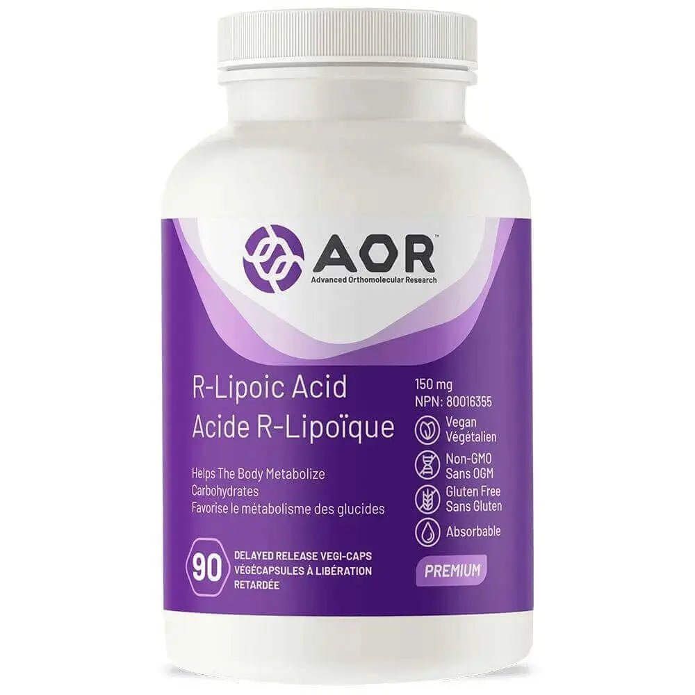 AOR R-Lipoic Acid 150 mg 90 Vegi Capsules - Nutrition Plus
