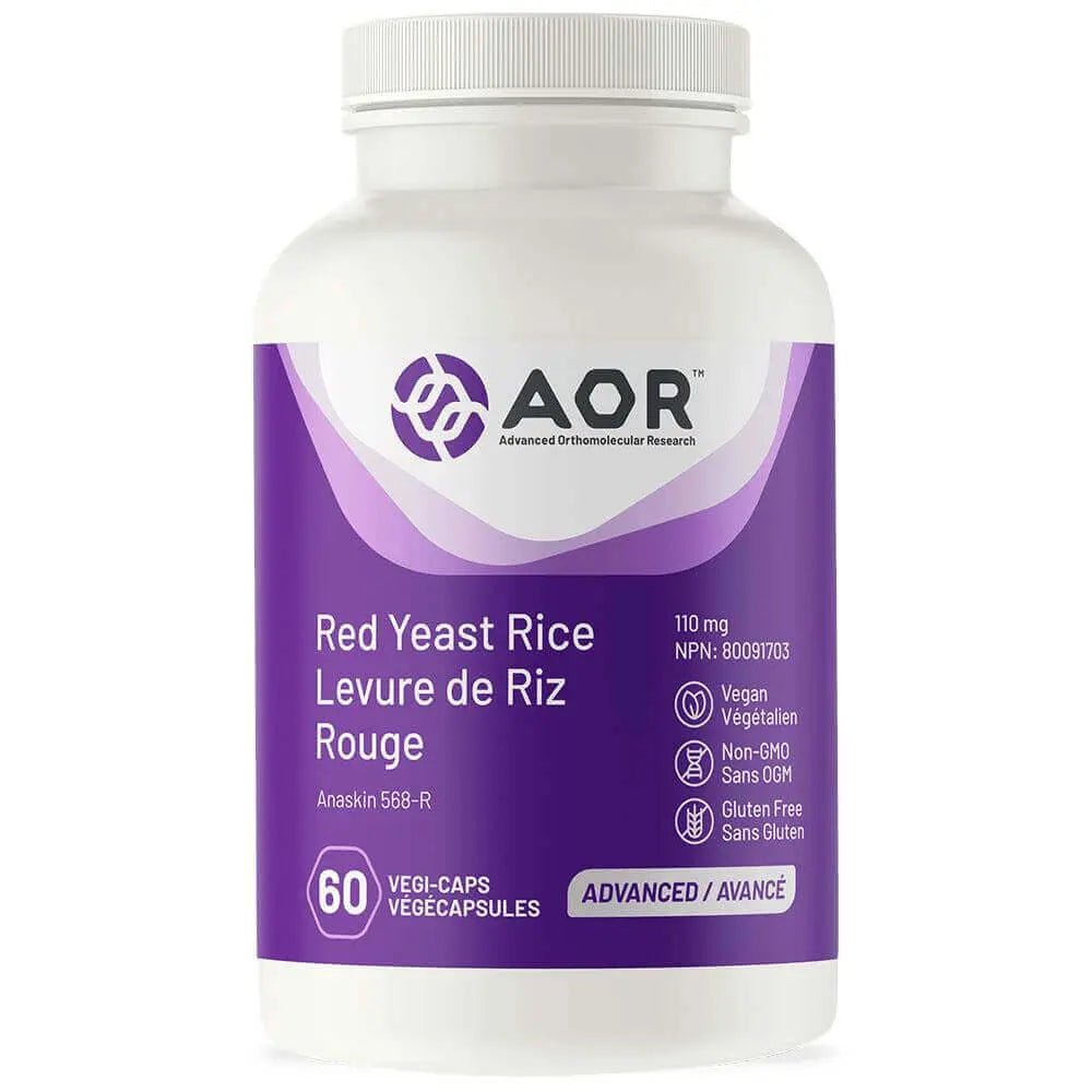 AOR Red Yeast Rice 60 Vegi Capsules - Nutrition Plus