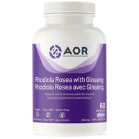 Thumbnail for AOR Rhodiola Rosea with Ginseng 60 Veg Capsules - Nutrition Plus