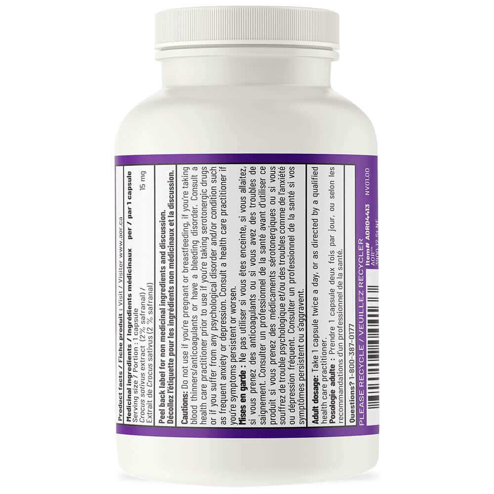 AOR Saffron 60 Veg Capsules - Nutrition Plus