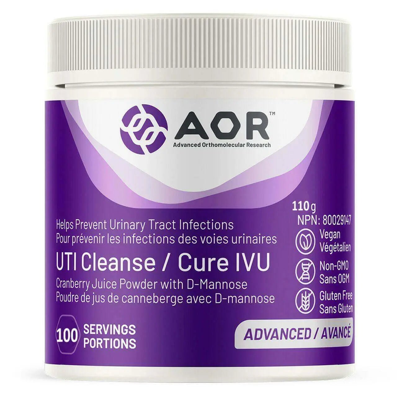 AOR UTI Cleanse 110 Grams - Nutrition Plus