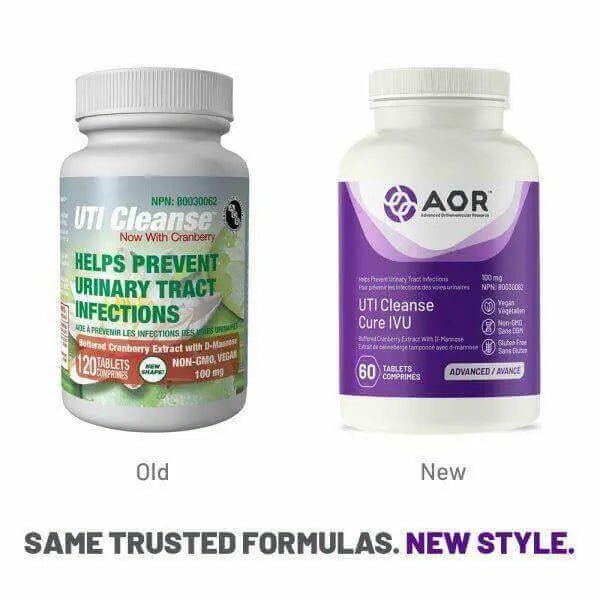 AOR UTI Cleanse 120 Tablets - Nutrition Plus
