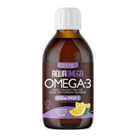 Thumbnail for Aqua Omega High DHA Omega-3, 225 mL Lemon Flavor - Nutrition Plus