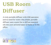 Thumbnail for Aura Cacia USB Essential Oil Diffuser Aromatherapy Air - Nutrition Plus
