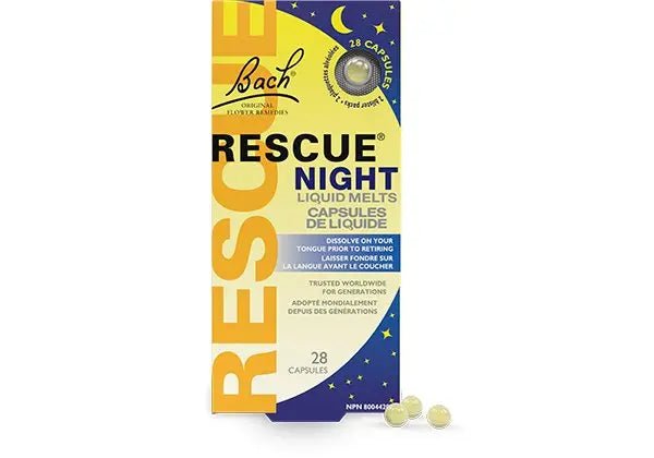 Bach Rescue Night 28 Liquid Melts Capsules - Nutrition Plus