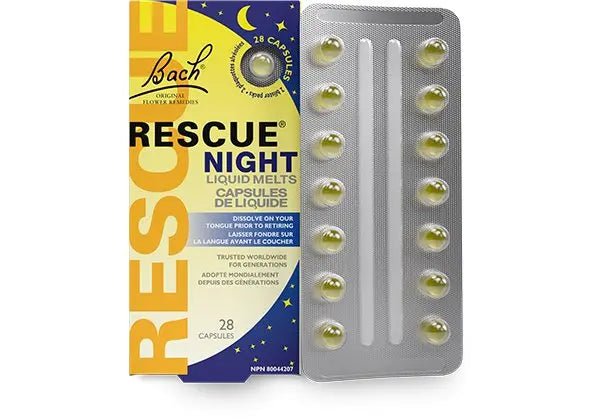 Bach Rescue Night 28 Liquid Melts Capsules - Nutrition Plus