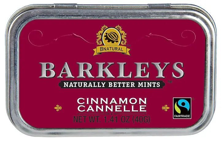 Barkleys-Mints 94% Fairtrade Sugar 40 Grams - Nutrition Plus