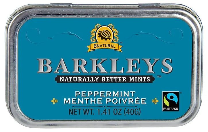 Barkleys-Mints 94% Fairtrade Sugar 40 Grams - Nutrition Plus