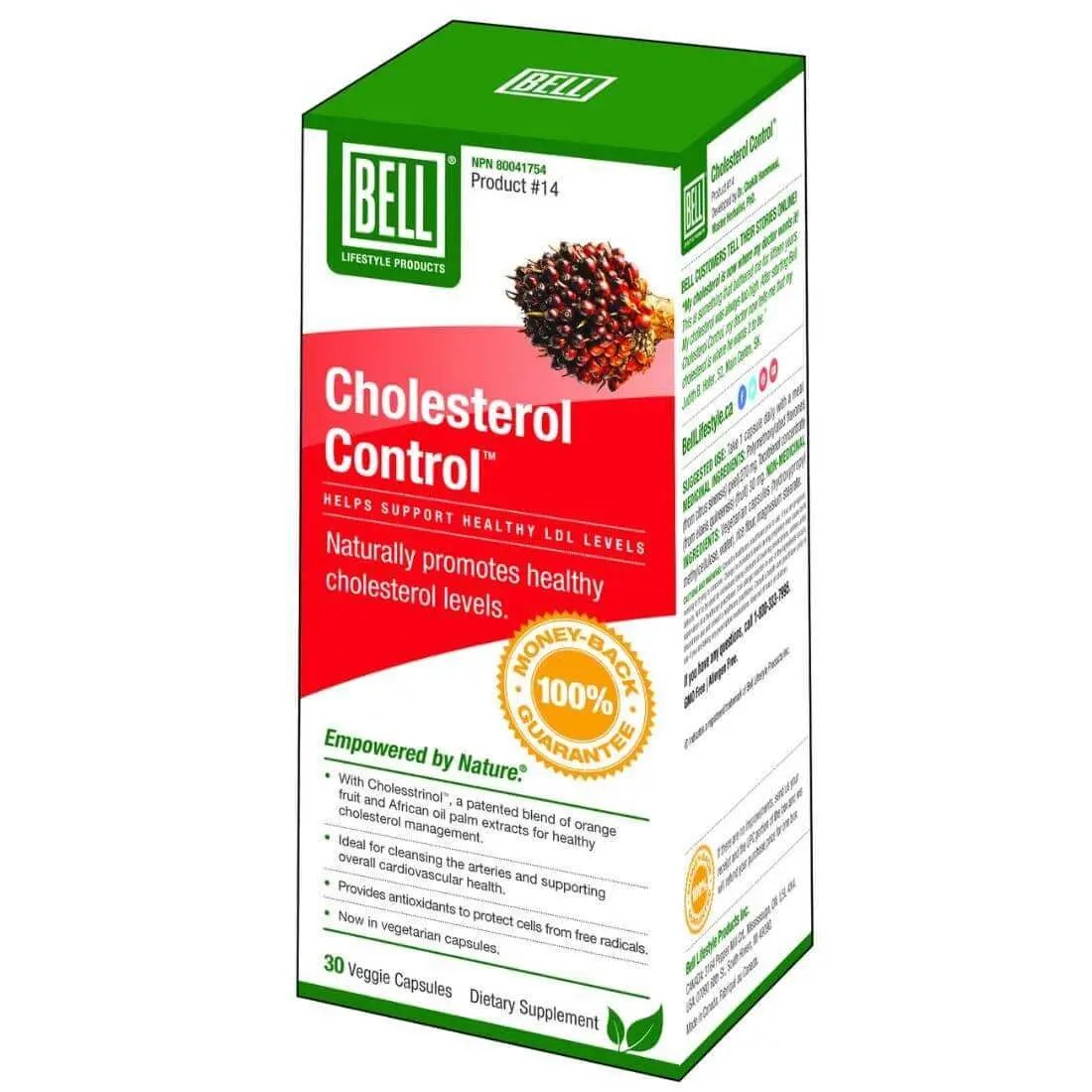 Bell Cholesterol Control 30 Capsules - Nutrition Plus
