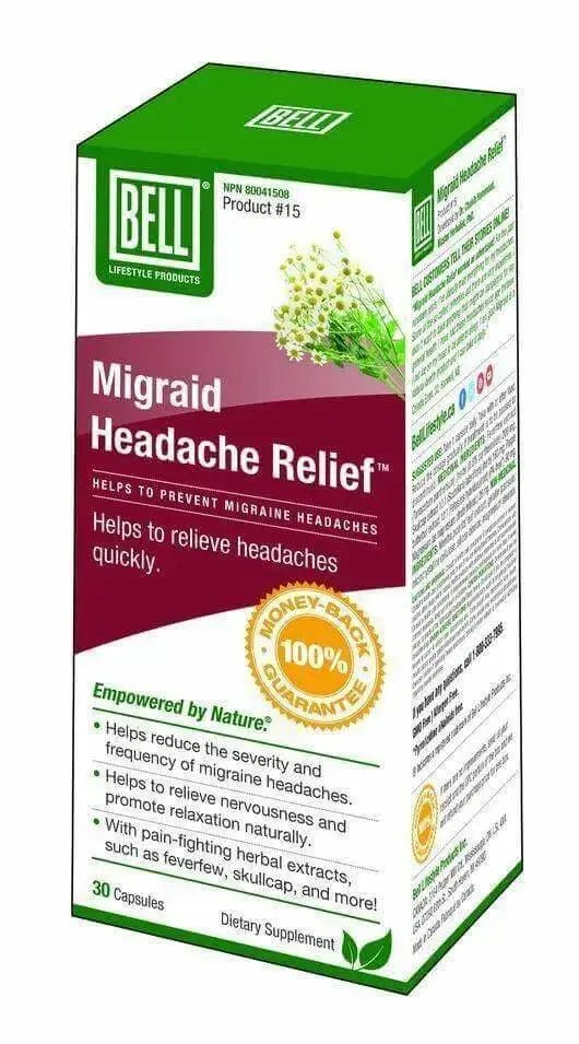 Bell Migraid® Headache Relief 30 Capsules - Nutrition Plus