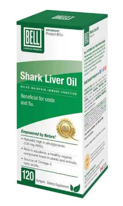 Bell Shark Liver Oil 120 Capsules - Nutrition Plus