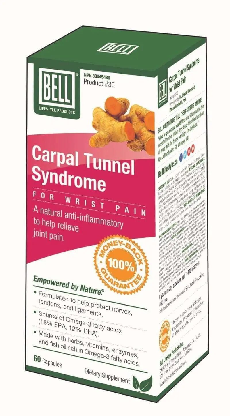 Bell Wrist Pain - Carpal Tunnel Syndrome 60 Capsules - Nutrition Plus
