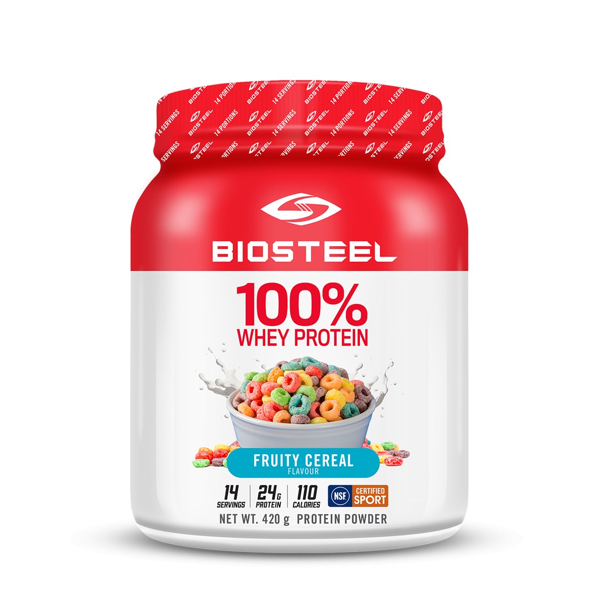 Biosteel 100% Whey Protein Fruity Cereal 14 Servings - Nutrition Plus