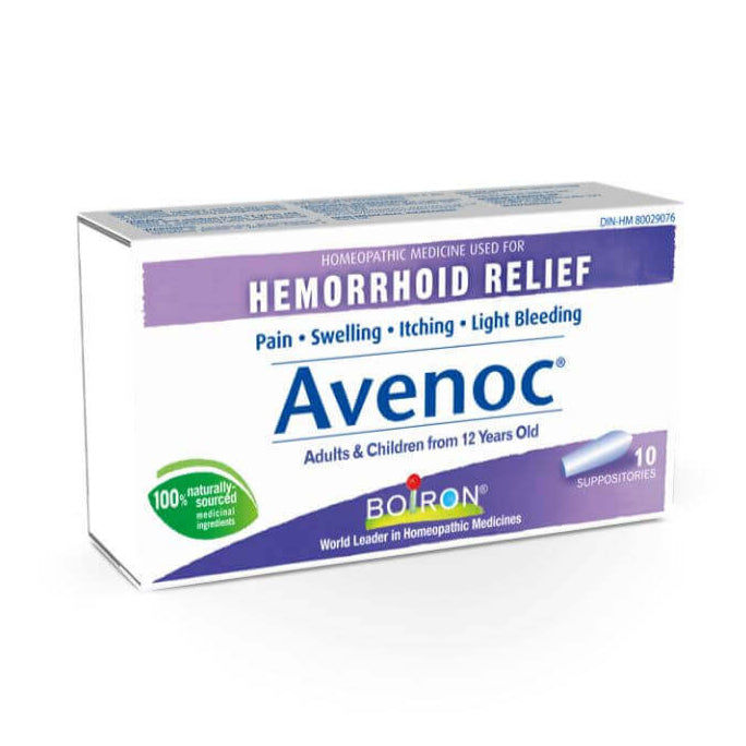 Boiron Avenoc 10 Suppositories, Hemorrhoid Relief - Nutrition Plus