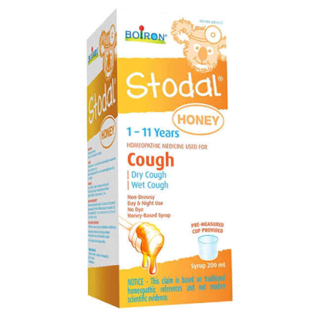 Boiron Children's Stodal Cough Syrup with Honey - Nutrition Plus